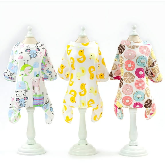 TELOLY Dog Pajamas Soft Dog Spring Puppy Pet Dog Clothes for Small Dogs Girl - Boy, Dog Clothing for Chihuahua Yorkie Cat Outfits Apparel