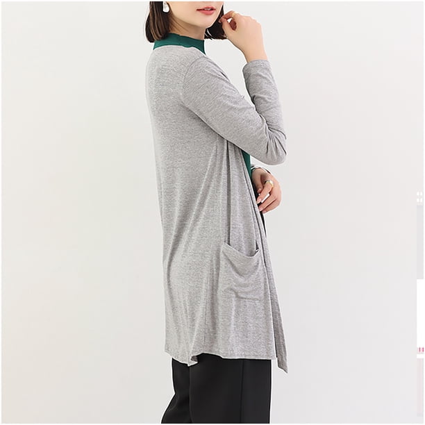 Cárdigan de manga larga para mujer, cárdigan, blusa para mujer