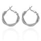 thumbnail image 1 of Pendientes de aro infinitos con círculos de plata y oro ------Código de producto 69533, 1 of 3