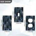 thumbnail image 2 of Light Switch Cover Switch Plate Outlet Cover Plug Cover for Electrical Unused Outlet Cover Black Cats and Mystical Symbols, 2 of 6