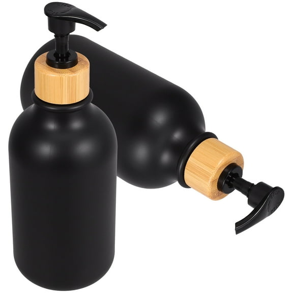 Raindrops 2 Pcs Liquid Pump Press Hand Sanitizer Bottle Travel 19.00X7.40X7.40CM Black