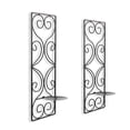 thumbnail image 5 of Candelabro de pared con forma de pilar Candelabro de metal negro Juego de 2 candelabros rectangulares decorativos Candelabro Candelabro para paredes Candelabro, 5 of 5