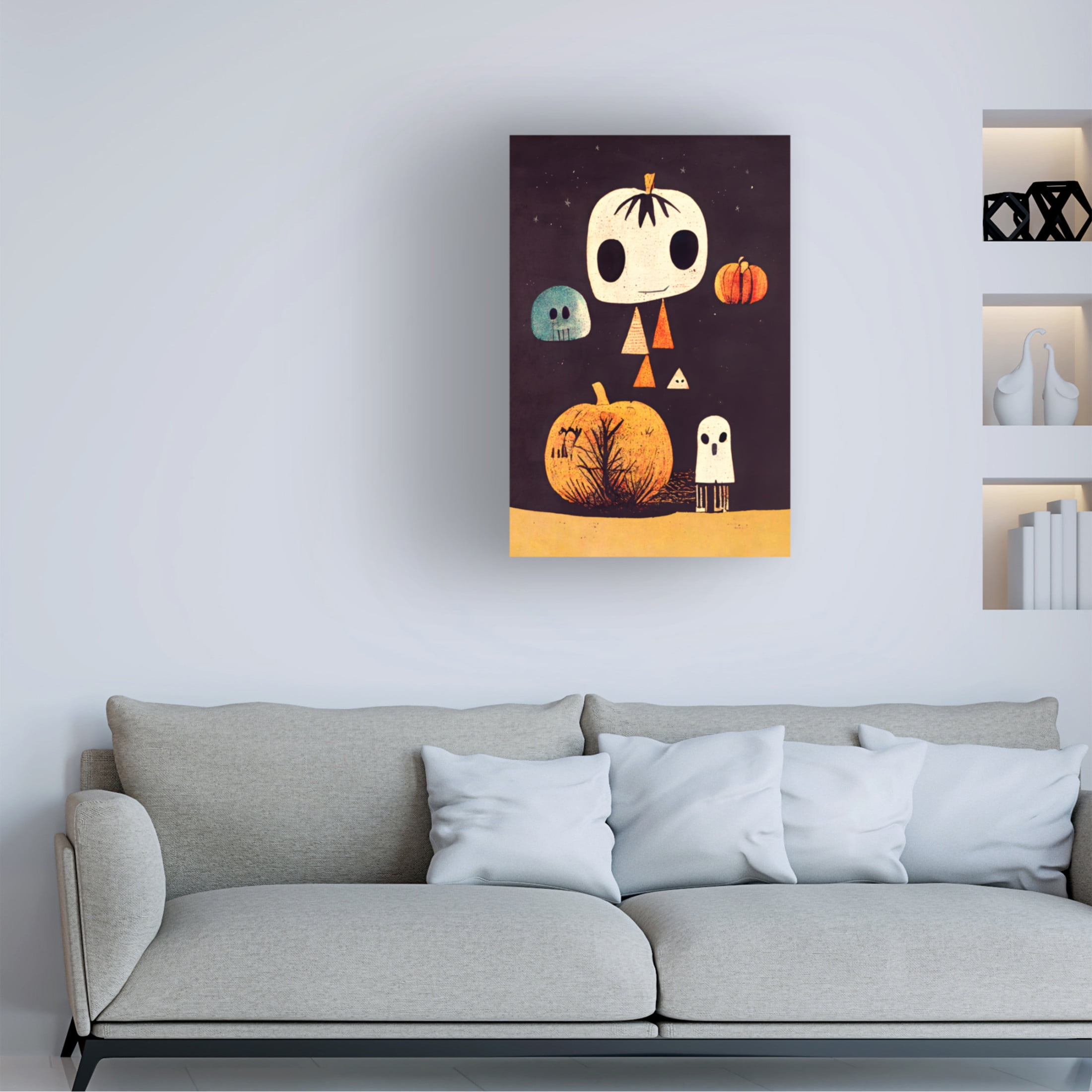 Canvas Wall Art - Treechild 'Boo!' Wall Art for Living Room, Bedroom, or Office D?cor by Trademark Fine Art - 22 x 32 Inches