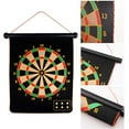 thumbnail image 2 of Tignapoo Magnetic Dart Board Set - 17-Inch Double-Sided Board with 6 Darts Included (Gift Box Packaging), 2 of 6