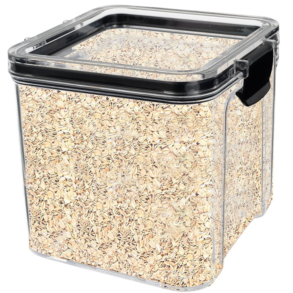 Airtight Food Storage Container with Lids Clear Plastic Dry Food ...