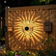 thumbnail image 1 of Solar Outdoor Wall Light Waterproof Iron Black Motion-Sensing Courtyard Lamp, Wall-Mounted Solar LED with Auto Light Control, 1-Pack, 1 of 9