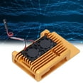 thumbnail image 1 of QIILU Étui de Protection, Boîtier de Protection avec Double Ventilateur pour Raspberry Pi 3 Modèle B B+, Boîtier, 1 of 8