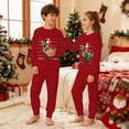 thumbnail image 2 of Boys Pajamas Size 8, Boy Cute Print Pajamas Long Sleeve Top & Pants Nightwear Outfit Comfy Fit Short Sleeve Children's Home Wear Christmas Gifts, 2 of 5
