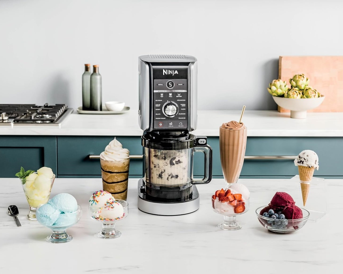 Restored Ninja NC501 CREAMi Deluxe 11-in-1 Ice Cream