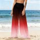 thumbnail image 5 of Pantalones de playa de gasa ligeros para mujer con protección solar, pantalones anchos de estilo bohemio estampados, blusa para mujer, 5 of 7