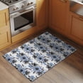 thumbnail image 2 of Blue Floral Entryway Rug 2'x3'&nbsp; Non Slip Front Door Mats, Abstract Watercolor Flower Leaf Plant Entrance Rugs Indoor Outdoor Carpet, Washable Floor Mats Small Area Rug for Bedroom Kitchen, 2 of 8