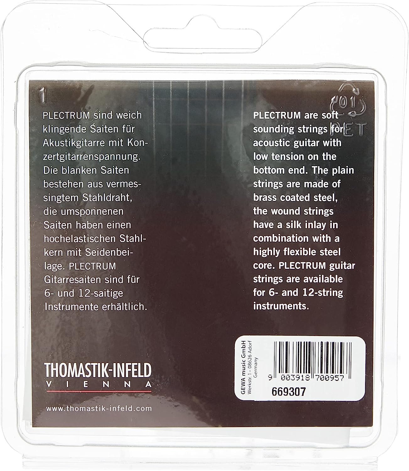 Thomastik AC110 Plectrum Bronze Extra Light Acoustic Guitar Strings