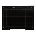 thumbnail image 2 of Sunnydaze Glass Calendar Dry Erase Board for Wall, 23" x 17" (Black), 2 of 10
