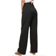 thumbnail image 2 of Yoga Pants for Women Wide Leg Pants with Pockets High Waist Stretch Loose Casual Lounge Sweatpants, 2 of 6