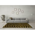 thumbnail image 3 of Ahgly Company Indoor Rectangle Abstract Yellow Modern Area Rugs, 2' x 3', 3 of 4