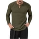 thumbnail image 1 of Blusas y camisas de manga larga con cuello redondo para hombre, cuello redondo, botones, boca plana, deportivas para hombre, blusas y camisas de manga larga con cuello redondo para hombre, 1 of 5
