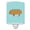 Blue Check, variant on Caroline's Treasures BB7934CNL Hungarian Mangalica Pig Pink Check Ceramic Night Light, 6x4x3", multicolor