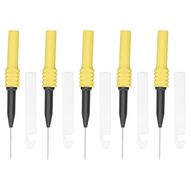 Testing Needle, Test Probe 30Vac 60Vdc 10A Maximum Current Wide Application With Sheath For Repair Red,Black,Yellow,Blue,Green