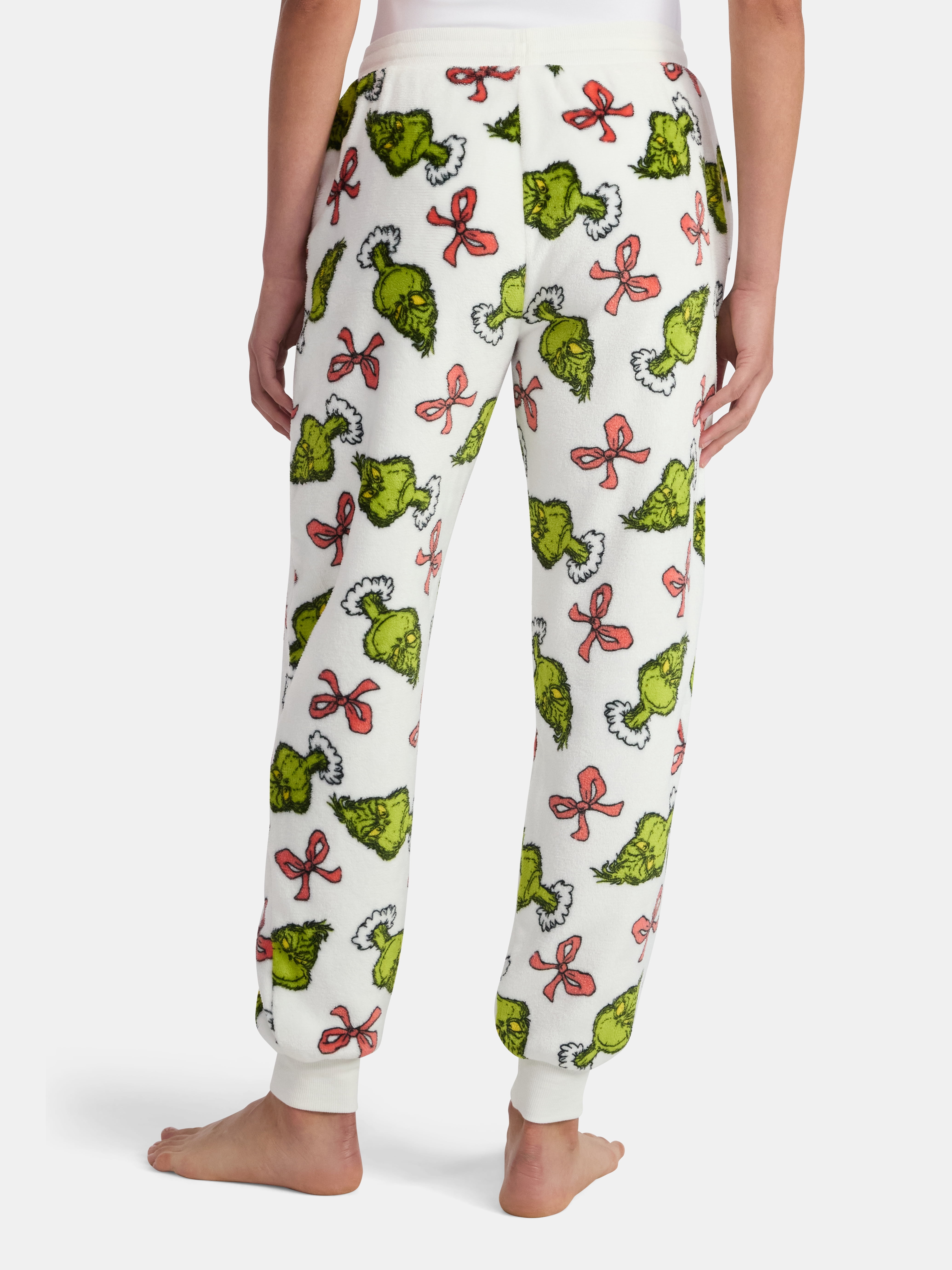 Dr. Seuss The Grinch Women's Plush Joggers, Sizes XXS-XXL