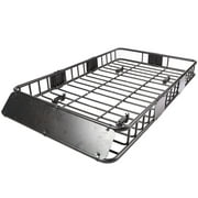 Jeremywell Universal 64"x 39"x 6" 150 LB Capacity Roof Rack Cargo Basket Extension Car Top Luggage Holder Carrier for SUV Truck Cars