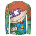 thumbnail image 3 of Rugrats Mens T-Shirts Long Sleeve Printed Shirt Soft Casual Tee Top Fashion Lightweight Blouse 5XL, 3 of 6