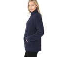 thumbnail image 2 of Women's Soft Sherpa Cotton Candy Teddy Coat Full-Zip Fleece Outer Jacket, 2 of 5