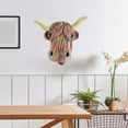 ZPAQI Multi functional Resin Head Decorations Cow for Award and Home