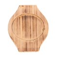 thumbnail image 1 of Wooden Casserole Mat with Handles for Home Use Light Brown Reusable Kitchen Accessory 12.6cm, 1 of 5
