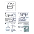 thumbnail image 4 of Drum Set Kit ABS Plastic Aluminium Kids Simulation Percussion Instrument Toy S, 4 of 8