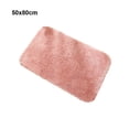 thumbnail image 3 of Naiovety Alfombra de baño antideslizante de poliéster, segura y seca con alfombra superabsorbente, y cómoda Juegos de accesorios de baño rosa 50x80cm, 3 of 6