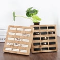 thumbnail image 4 of Yesbay Ring Storage Holder Sturdy Construction Square Shape Burr Free Decorative Wood 15 Slots Ring Display Showcase Organizer Tray Home Supplies, 4 of 8