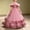 Pink, variant on Girls Maxi Gown Sleeveless Off Shoulder Sequin Cinched A-Line Dress Tween Elegant Fluffy Tulle Layered Evening Dresses Green 13-14 Years
