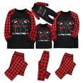 thumbnail image 4 of HomeDM Pajamas for Family Matching Family Pajamas Sets Christmas PJ's Letter Print Top and Plaid Bottom Sleepwear Jammies（Women Size XXL）, 4 of 6