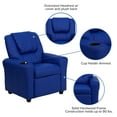 thumbnail image 6 of BizChair Vinyl Recliner, Blue, 6 of 13