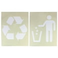 thumbnail image 2 of Recycle-Trash 2 Piece Stencil Set 14 Mil 14" X 17.5" Painting /Crafts/ Templates, 2 of 3