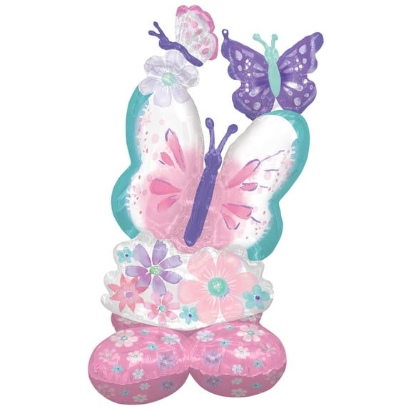 Amscan Colorful Butterfly Flutter Airloonz Balloon, 1 Count