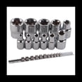 thumbnail image 1 of Juego de Llaves de Vaso en Estrella E-TORX Hembra con Riel 11 Piezas Juego de Llaves de Vaso en Estrella Externas Hembra E4 - E20 Juego de Llaves de Vaso de TorsióN Acero Aleado, 1 of 5