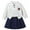 White, variant on yocbz Cute Baby Girl Clothes Pant Sets Girls Suits for Toddlers Back To School Season Lapel Long Sleeve Skirt Suit White,2-3 Years