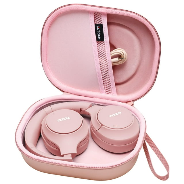 Estuche para Auriculares LTGEM para JBL y TOZO Inalámbricos, Oro Rosado