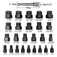 thumbnail image 2 of 26pcs Screw Bolt Extractor Drill Bit Stud Slip Teeth Stripped Broken Remover, 2 of 8