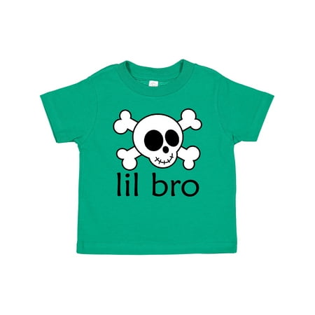 

Inktastic Little Bro Skull Gift Baby Boy T-Shirt