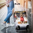 thumbnail image 3 of Happy New Year 2026 Wirehaired Pointing Griffon Holiday Balloons Party Snow Travel Luggage Cover Dog Lover Suitcase Dust Protective Decor - 13018, 3 of 5