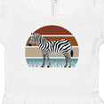 thumbnail image 4 of Inktastic Zebra Safari Animal Sunset Girls Baby Dress, 4 of 5