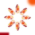 thumbnail image 3 of Uñas postizas adhesivas SXTSZJ forma almendra acrílicas con diseño floral, 24 piezas, 3 of 7