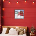 thumbnail image 3 of Stupell Industries Farmhouse Frosty Barn Snowman Gray Floating Frame Canvas Art, 18 x 18, by Paul Brent, 3 of 8