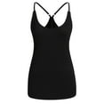 thumbnail image 2 of Rosegal Women's Plus Size Skew Neck Feather Print T-shirt and Cami Top Twinset, 2 of 5