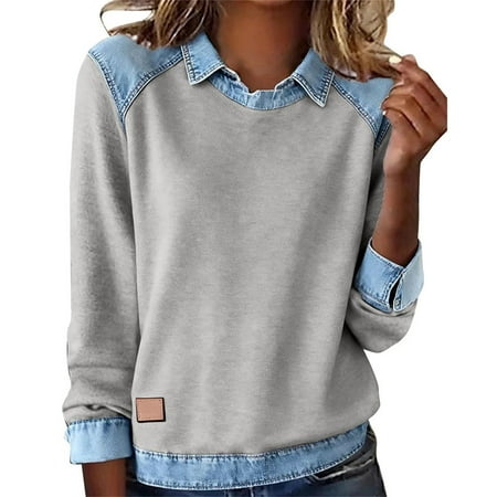 Chuancc Sweaters for Women Trendy Clothes for Women Trendy Womens Clothes Trendy 2025 Oversized Sweatshirts for Women Plain Sweatshirt Women Oversized Sweater Winter Clothes Cozy Tops for Women L
