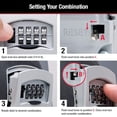 thumbnail image 3 of Caja para Llaves de Pared Master Lock Plata con Combinación, 3 of 7