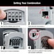 thumbnail image 3 of Caja para Llaves de Pared Master Lock Plata con Combinación, 3 of 7