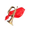 thumbnail image 3 of Solid Copper and Brass Bugle Musical Instrument Trumpet Blowing Bugle for Retro, 3 of 8